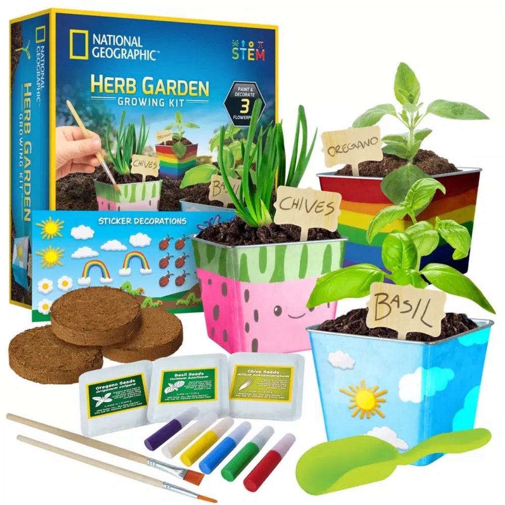 National Geographic Herb Garden Growing Kit NEW (but missing paints)